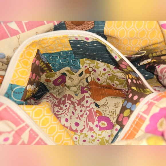 Vintage Fossil Orange Canvas Handbag - Picture 2 of 11